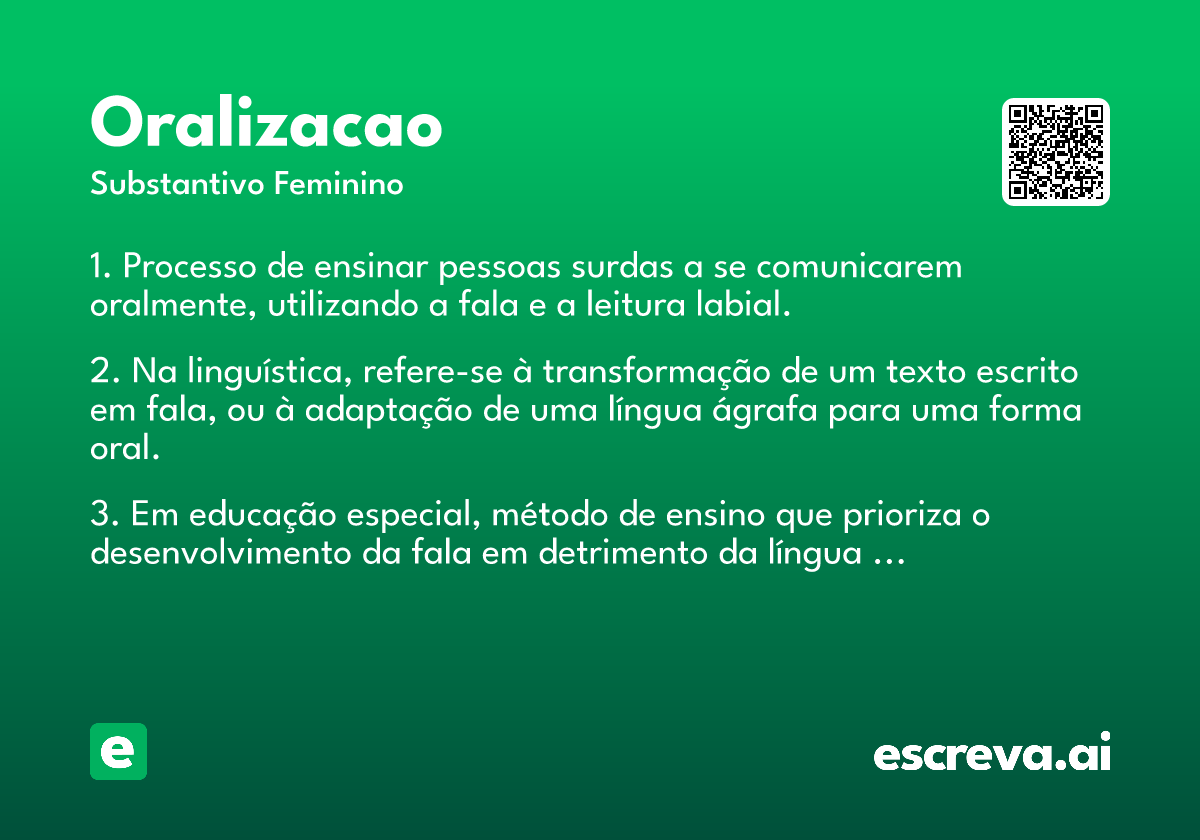 oralizacao