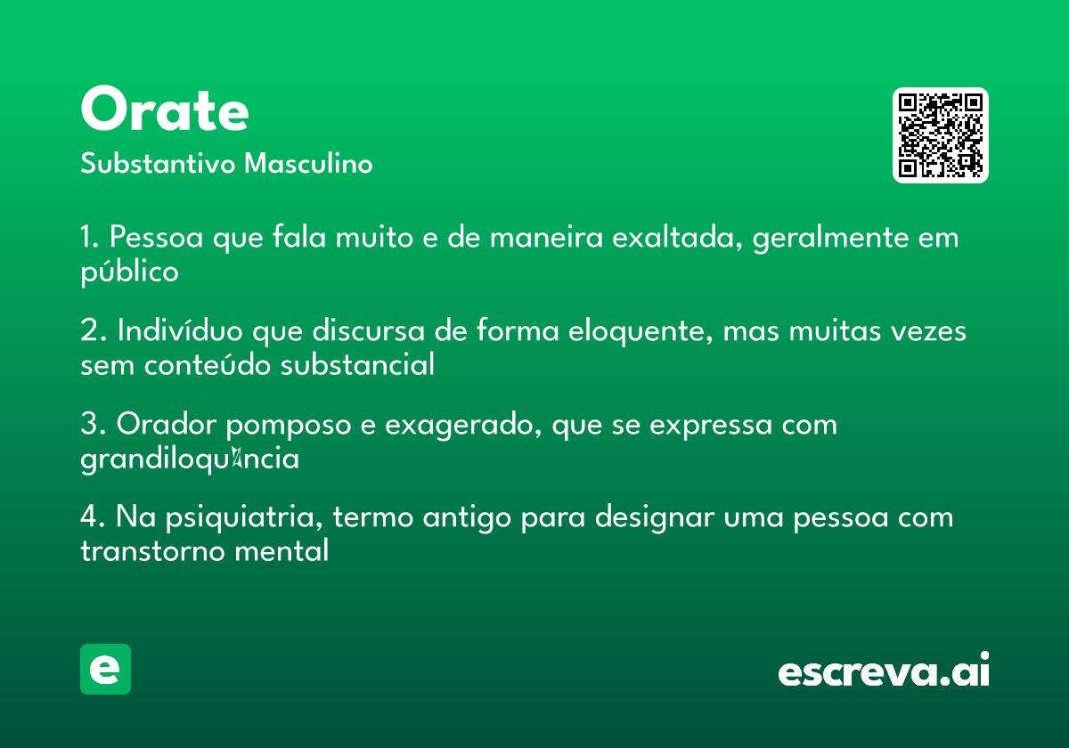 orate