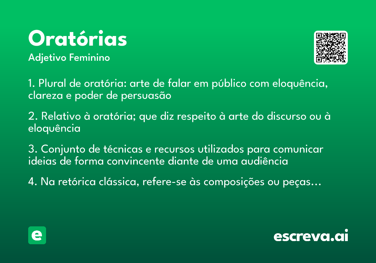 oratórias