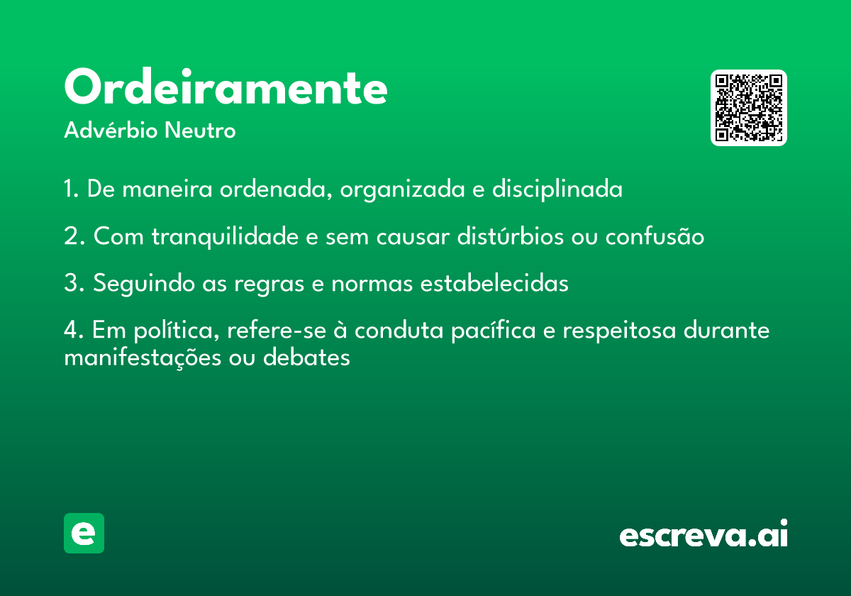 ordeiramente