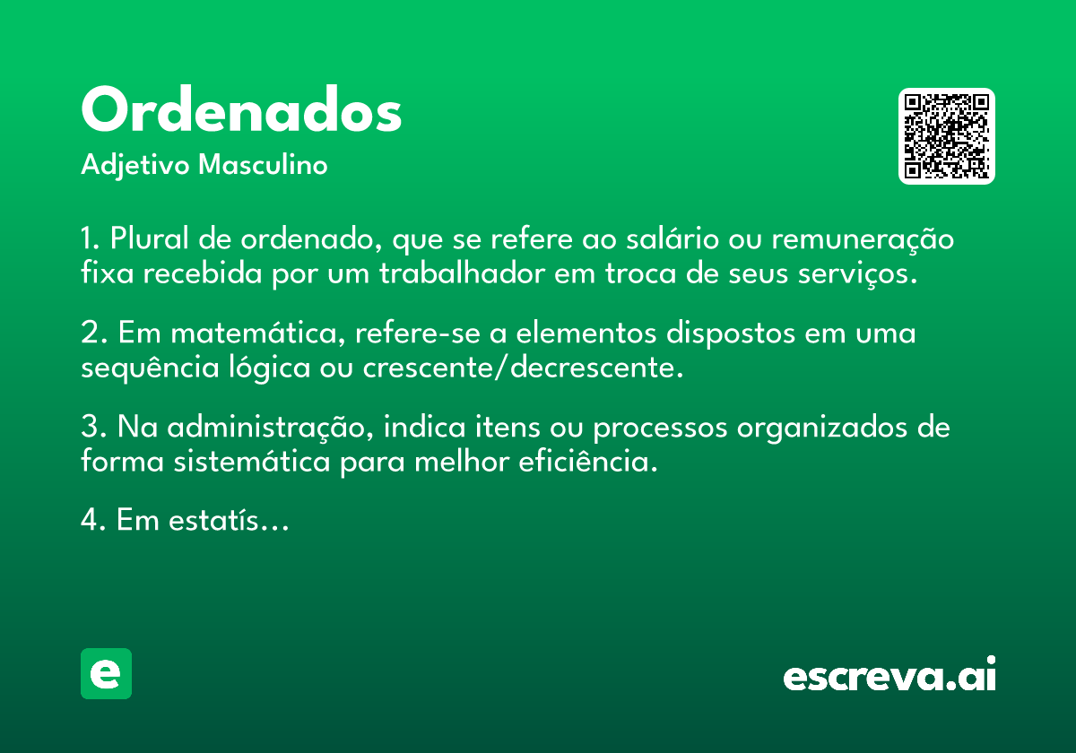 ordenados