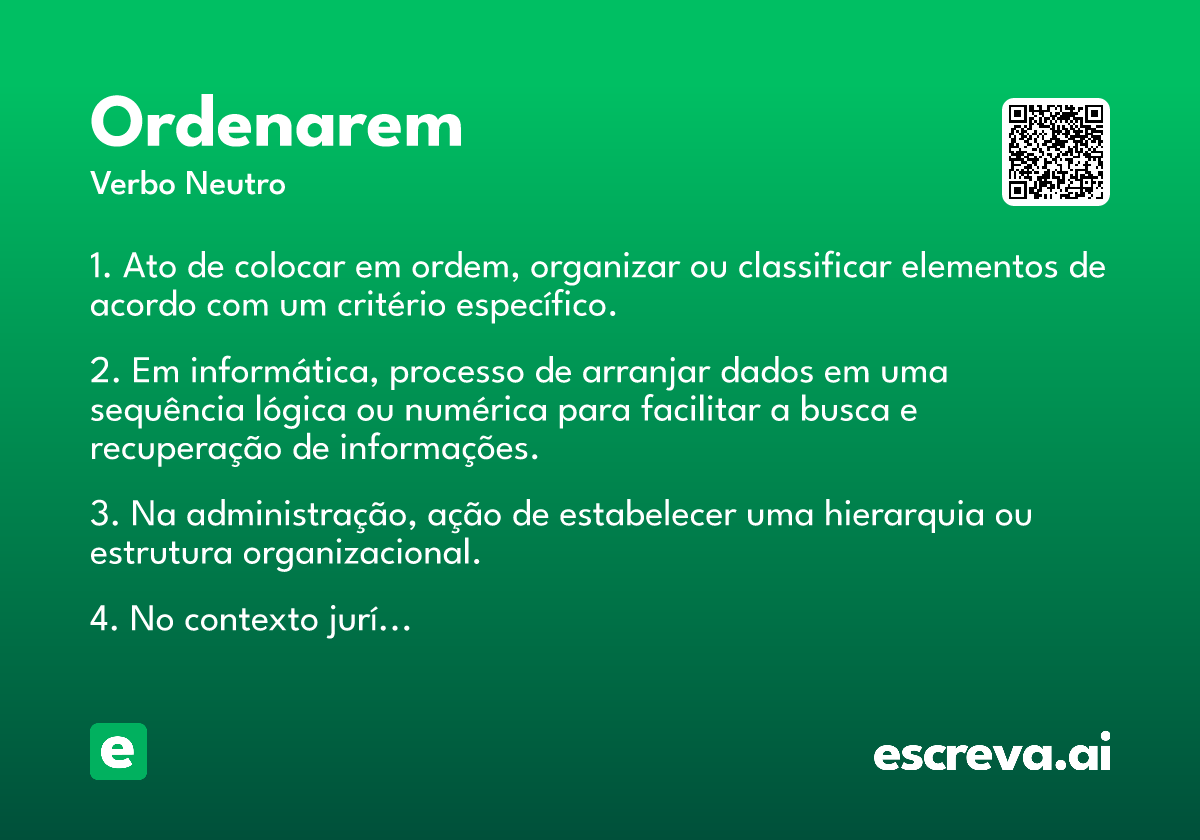 ordenarem