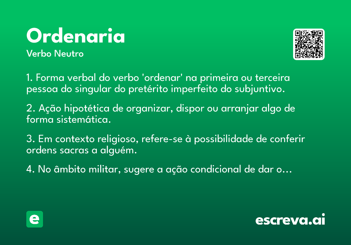 ordenaria