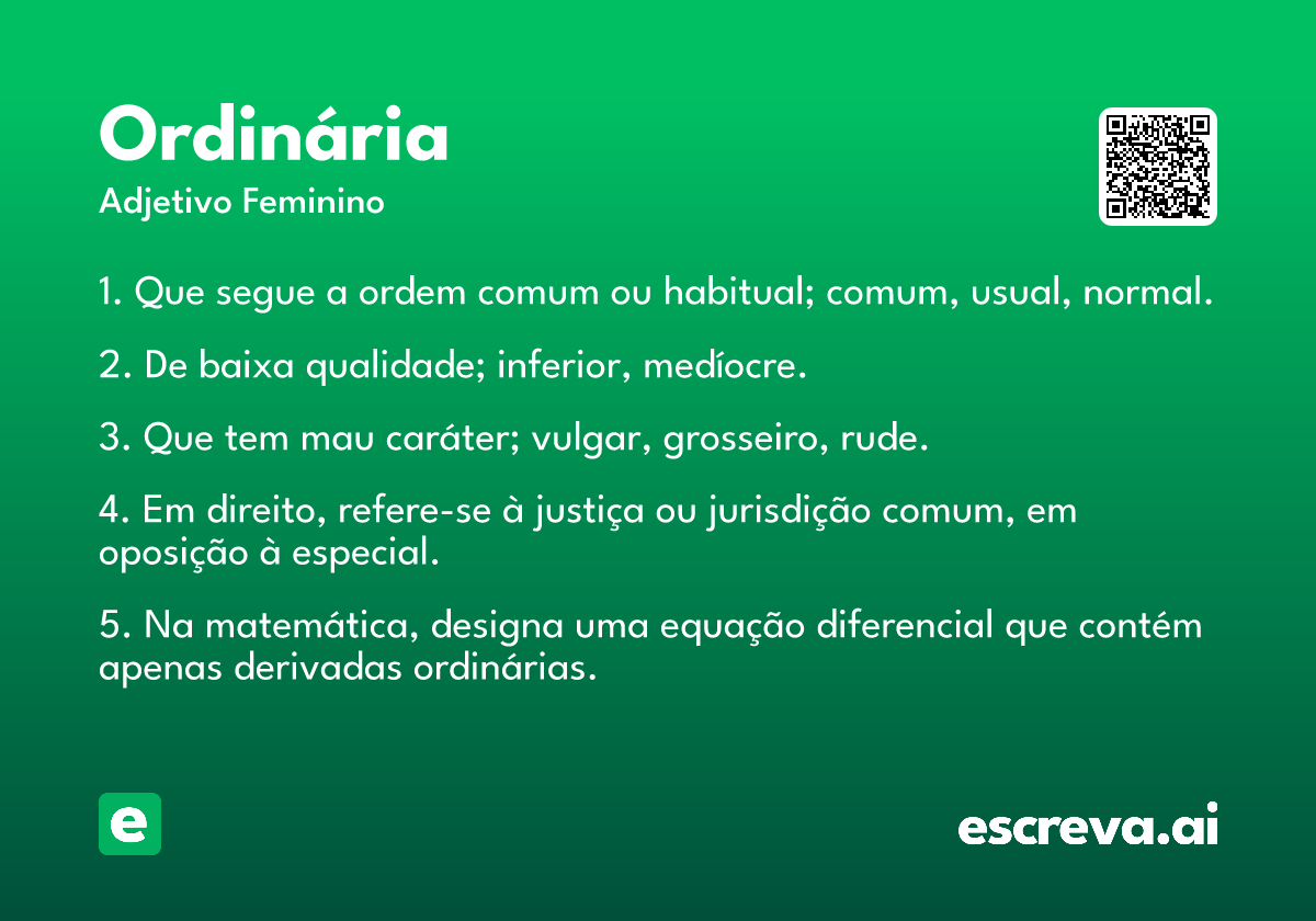 ordinária
