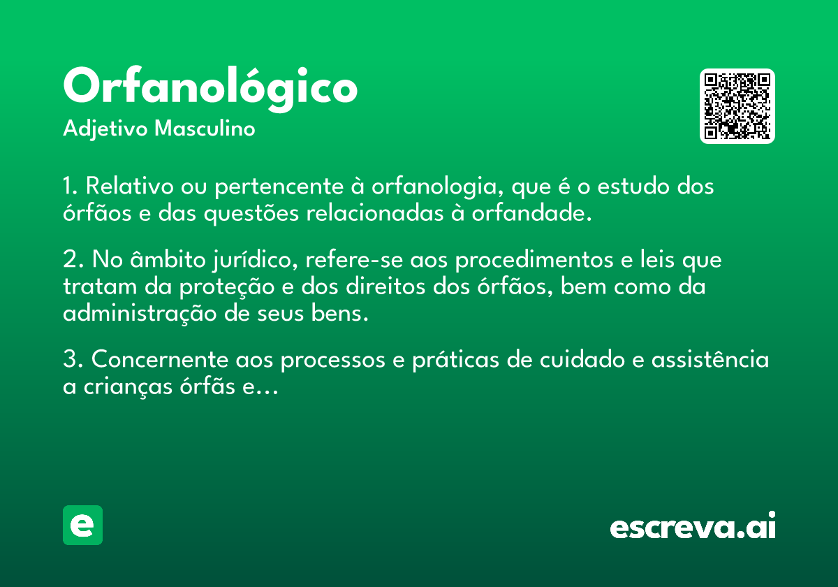 orfanológico