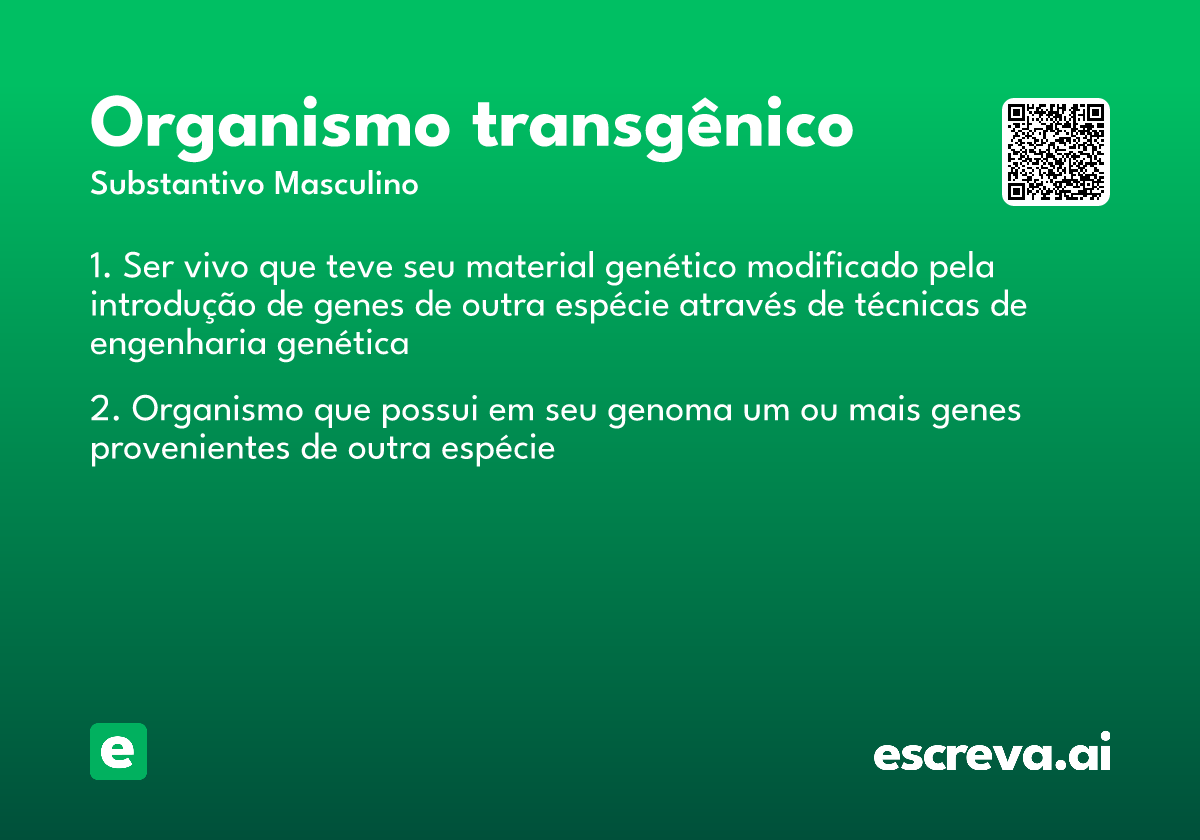 organismo transgênico