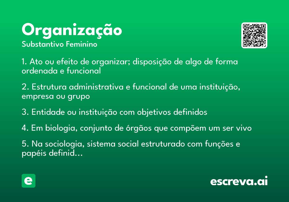 organização