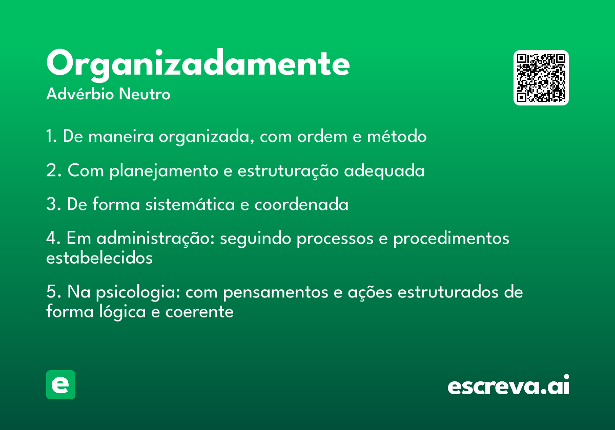 organizadamente