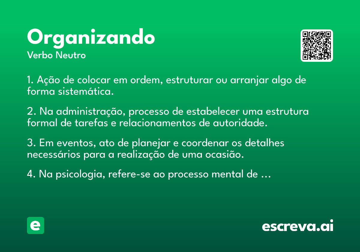 organizando