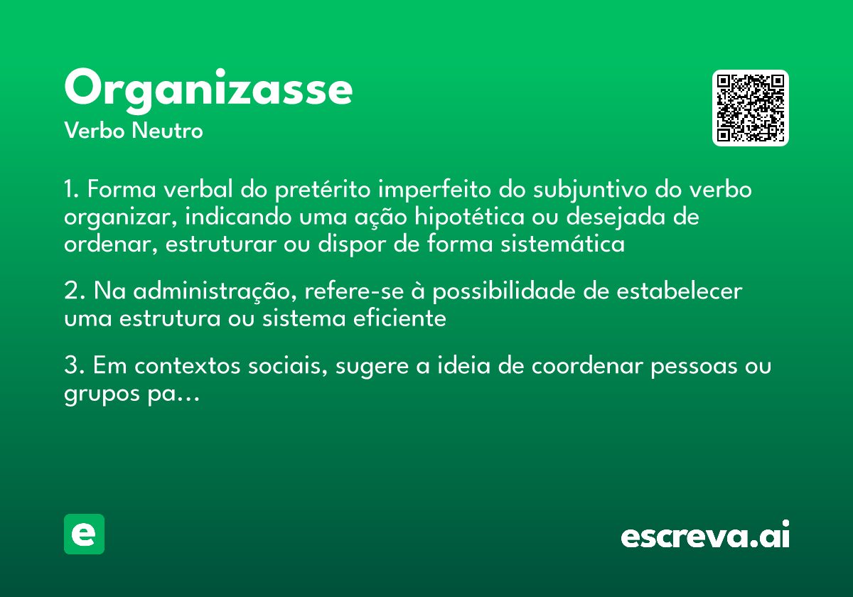 organizasse