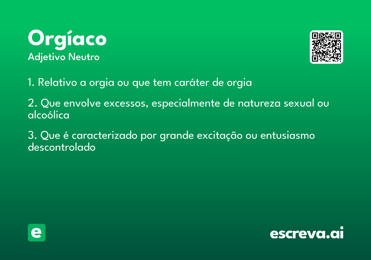 orgíaco