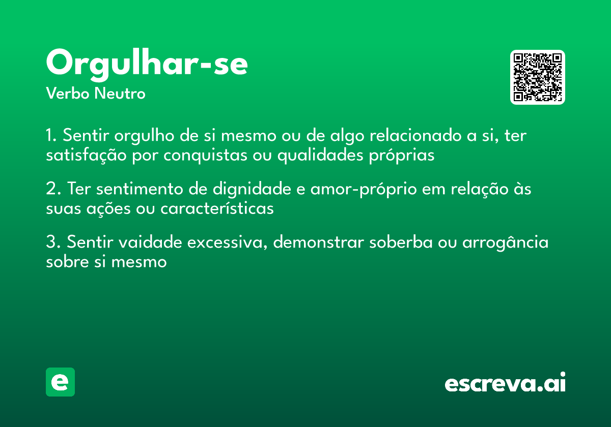 orgulhar-se
