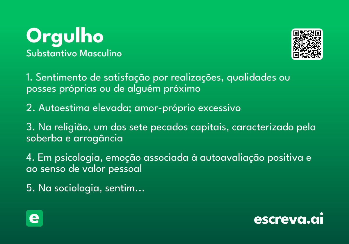 orgulho