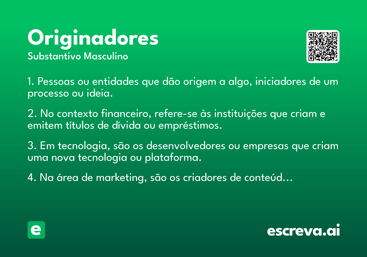 originadores