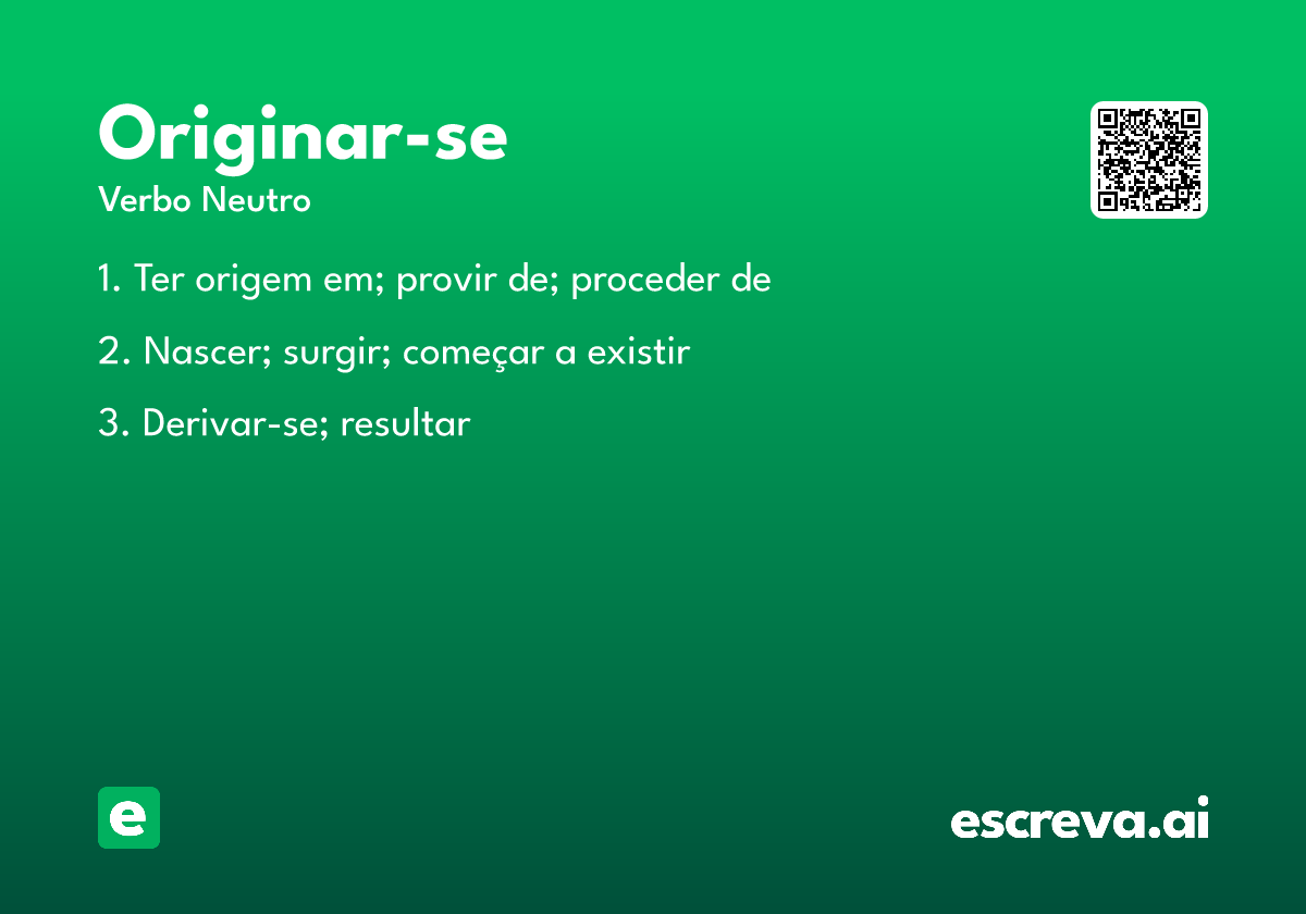 originar-se