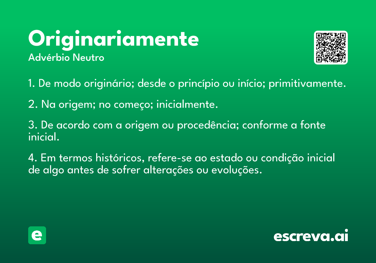originariamente
