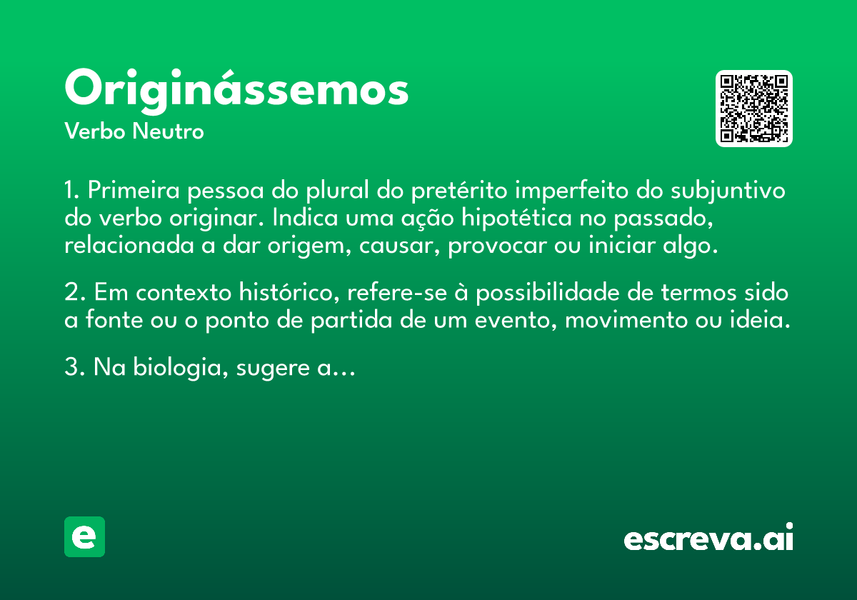 originássemos