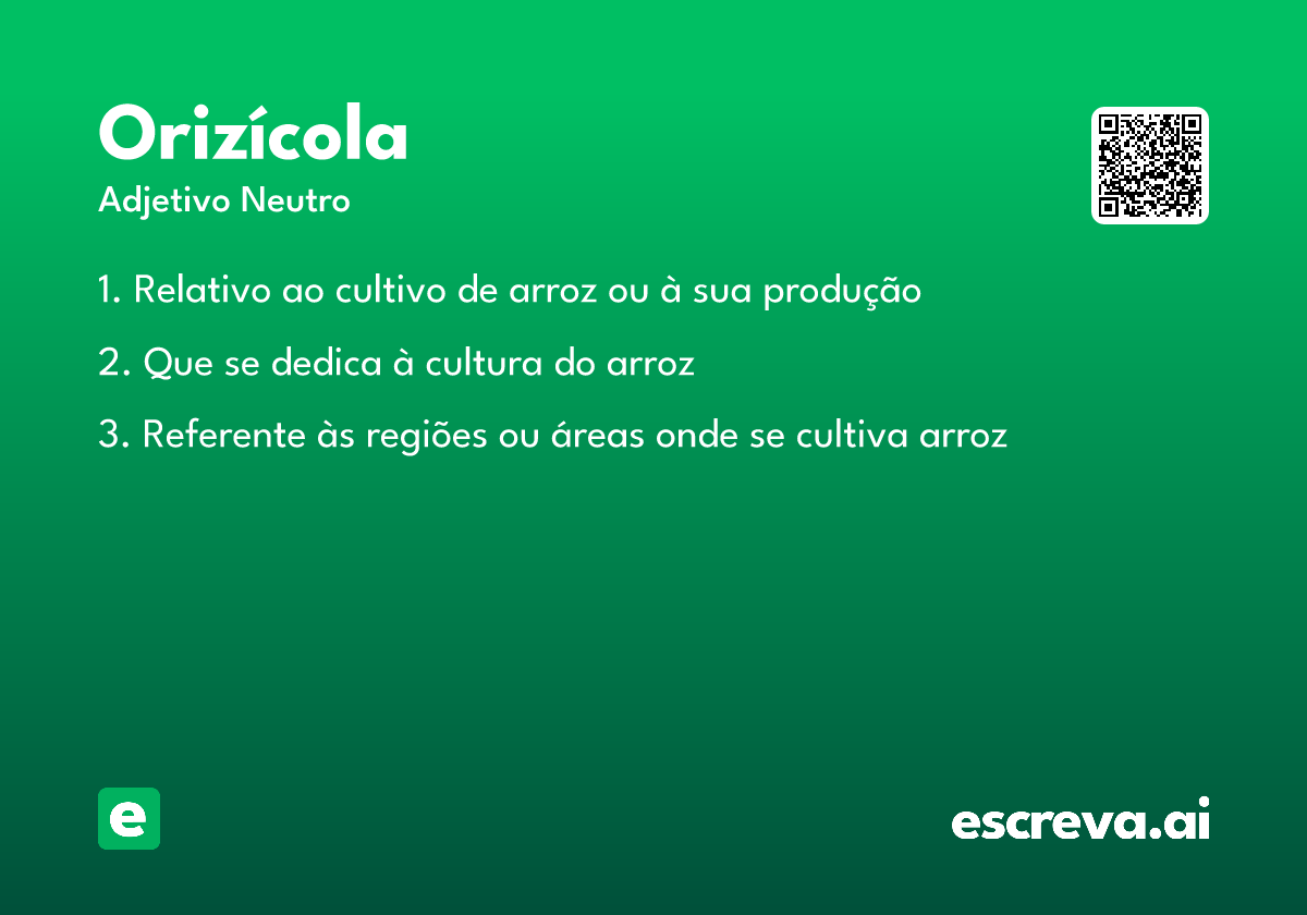 orizícola