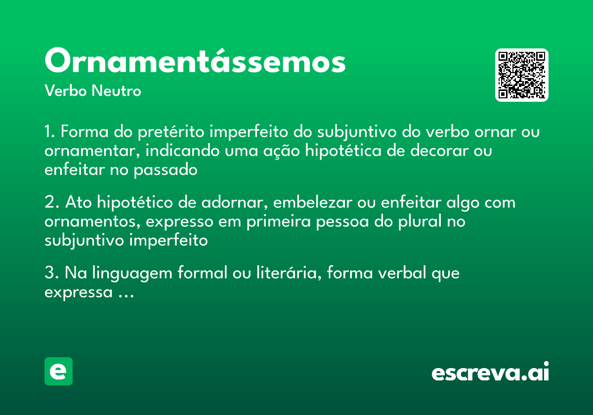 ornamentássemos
