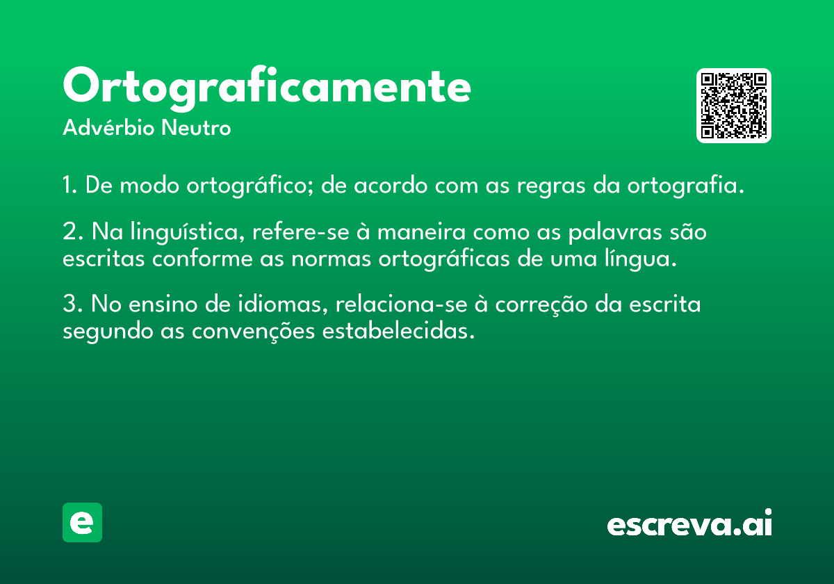 ortograficamente