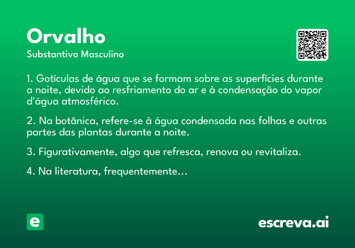 orvalho