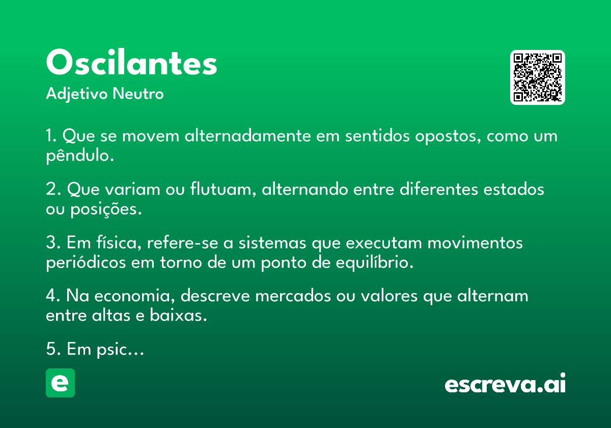 oscilantes
