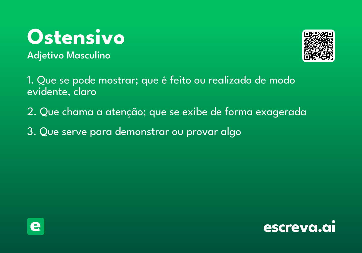 ostensivo