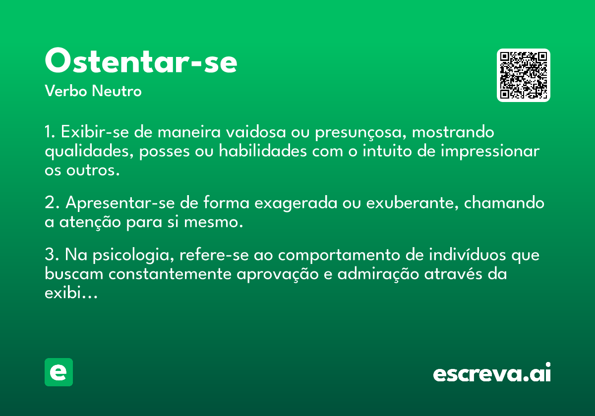 ostentar-se