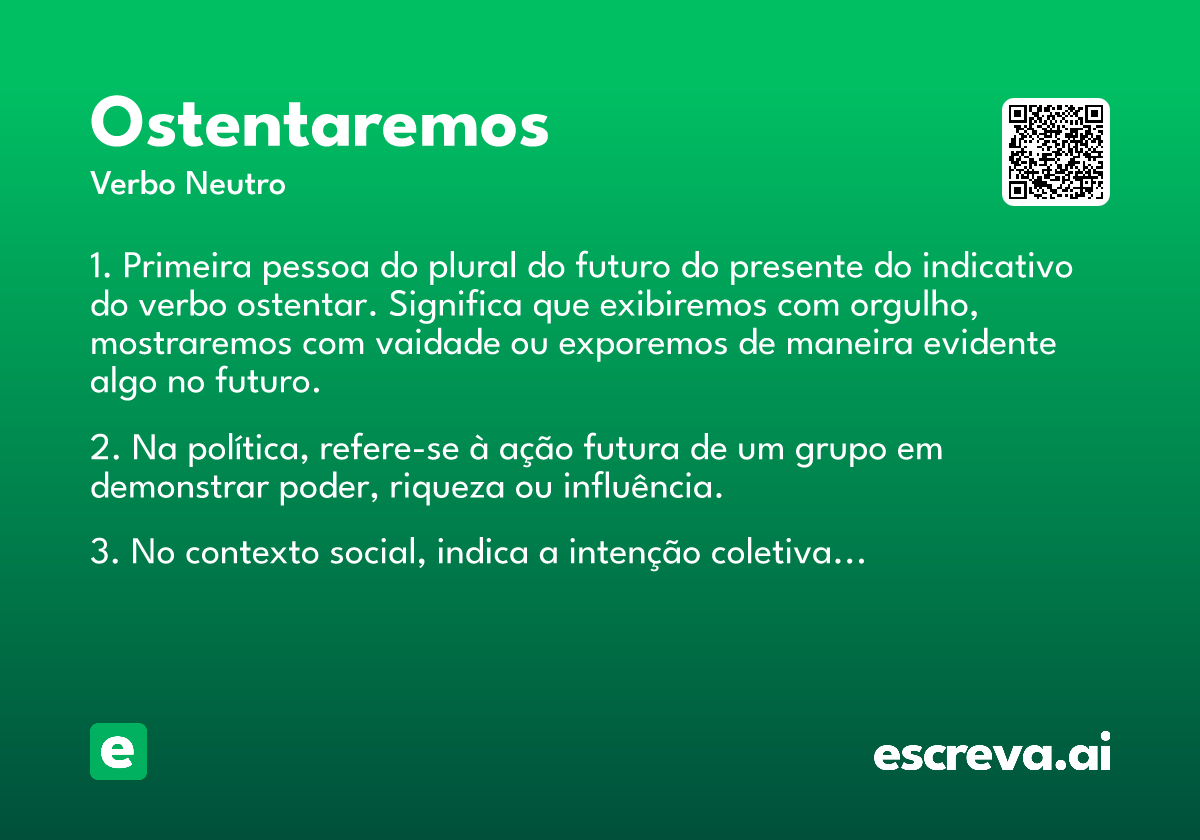 ostentaremos