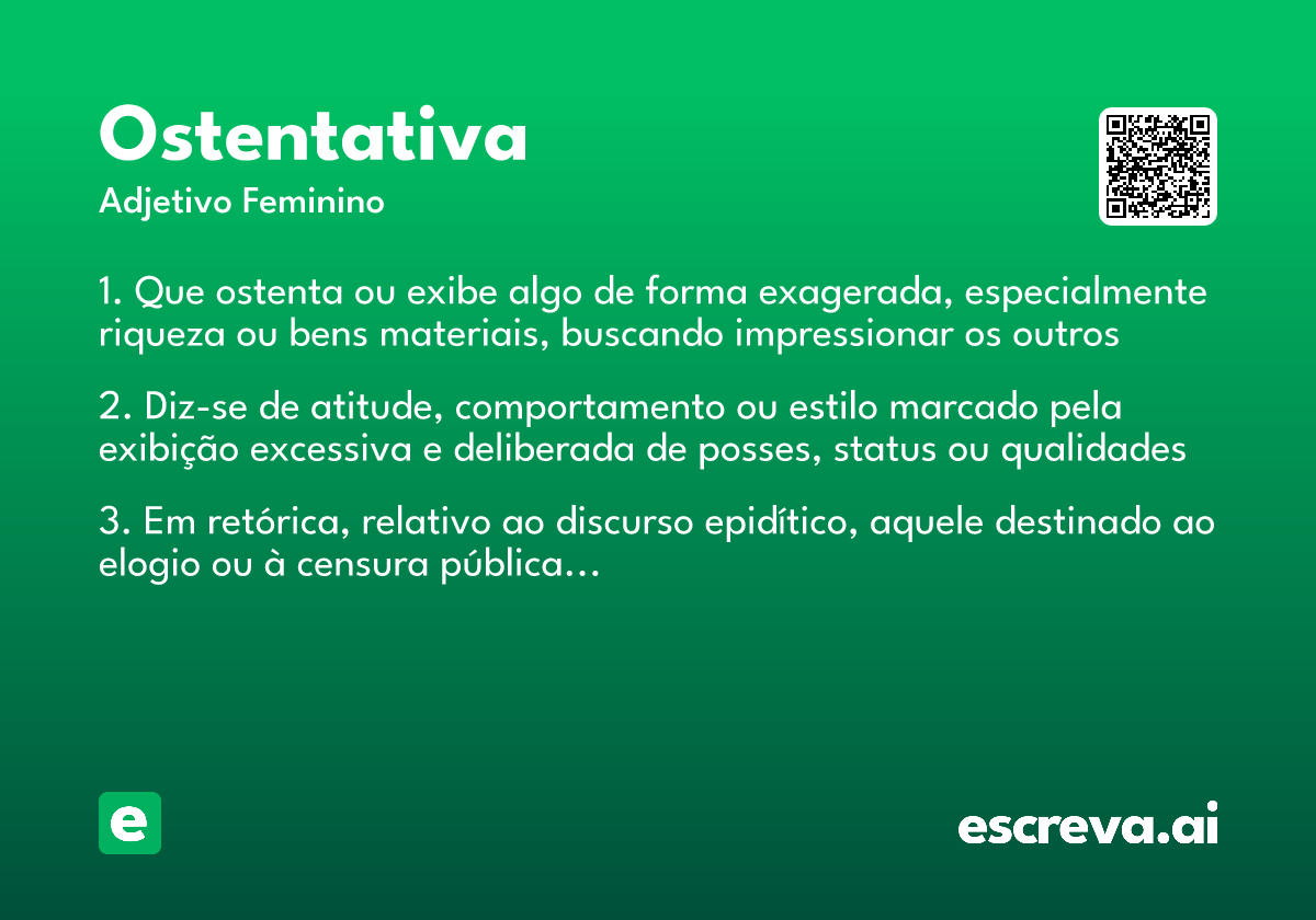 ostentativa