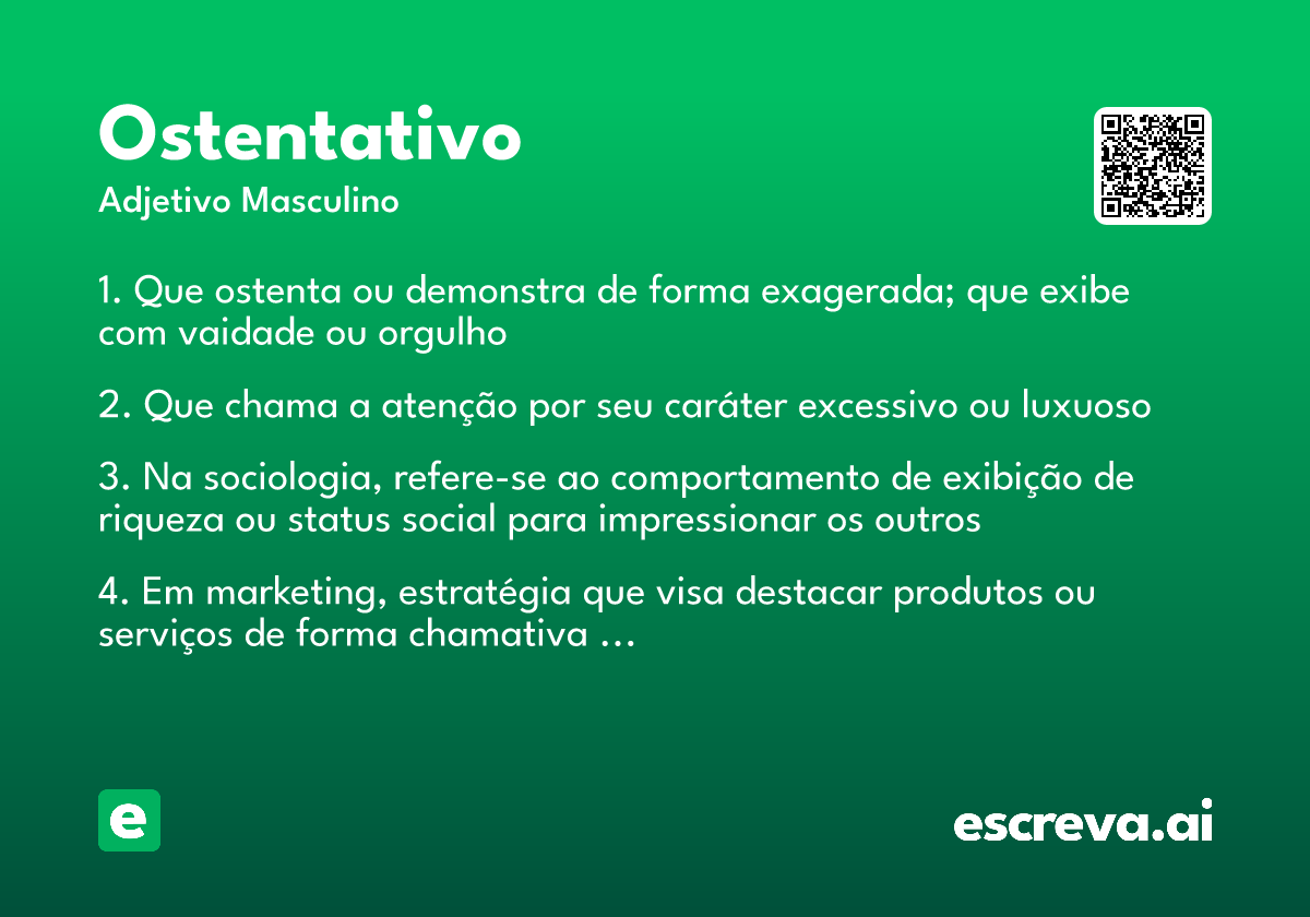 ostentativo