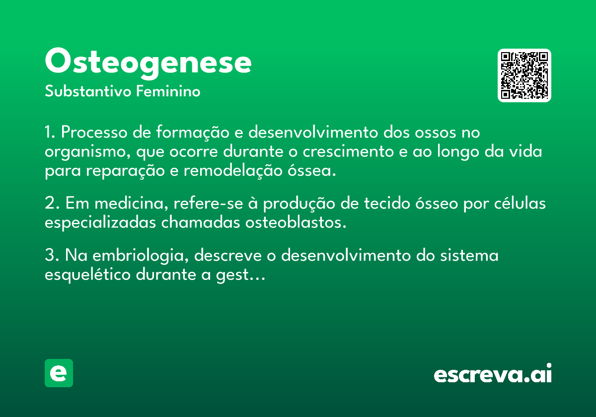 osteogenese