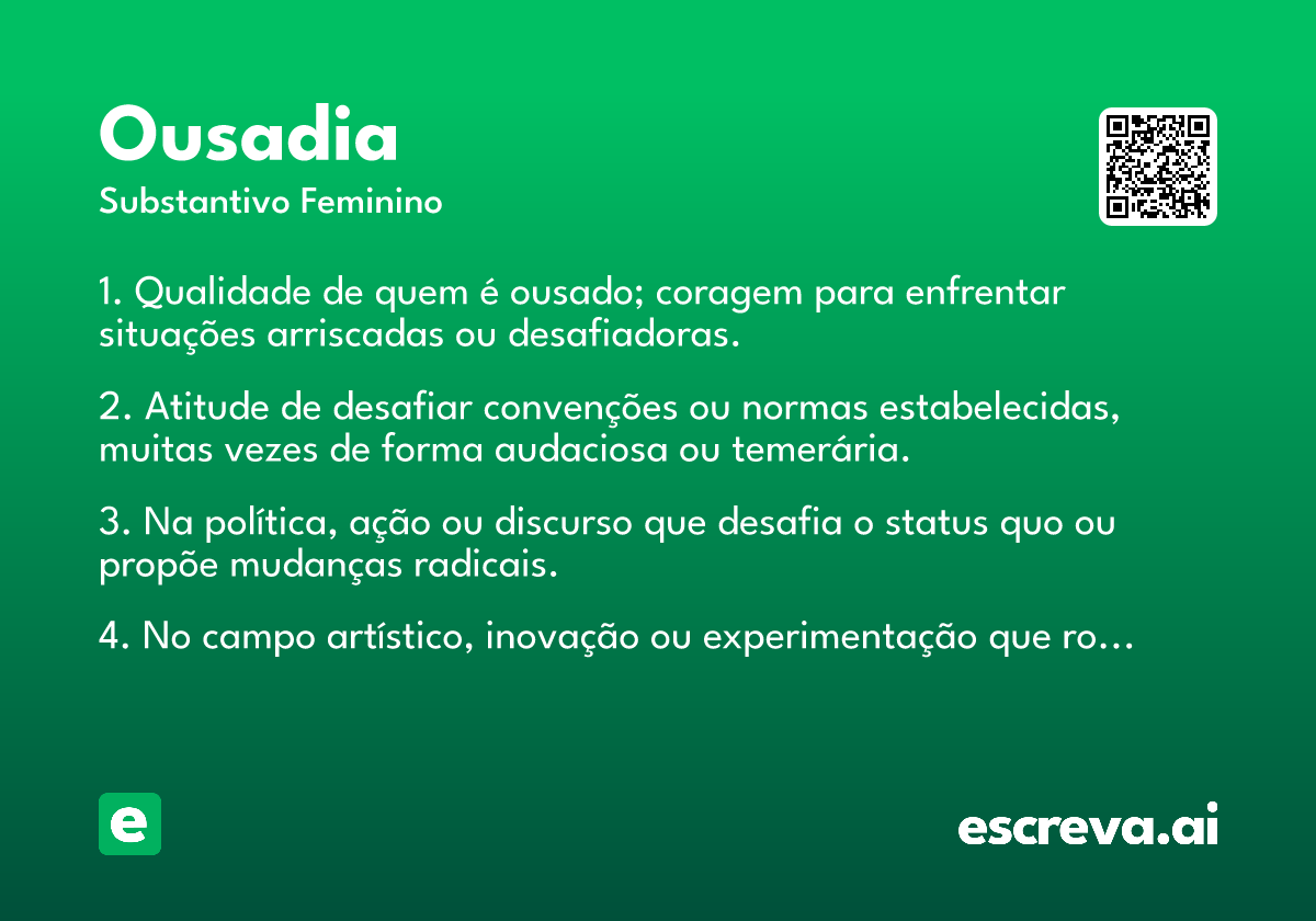 ousadia