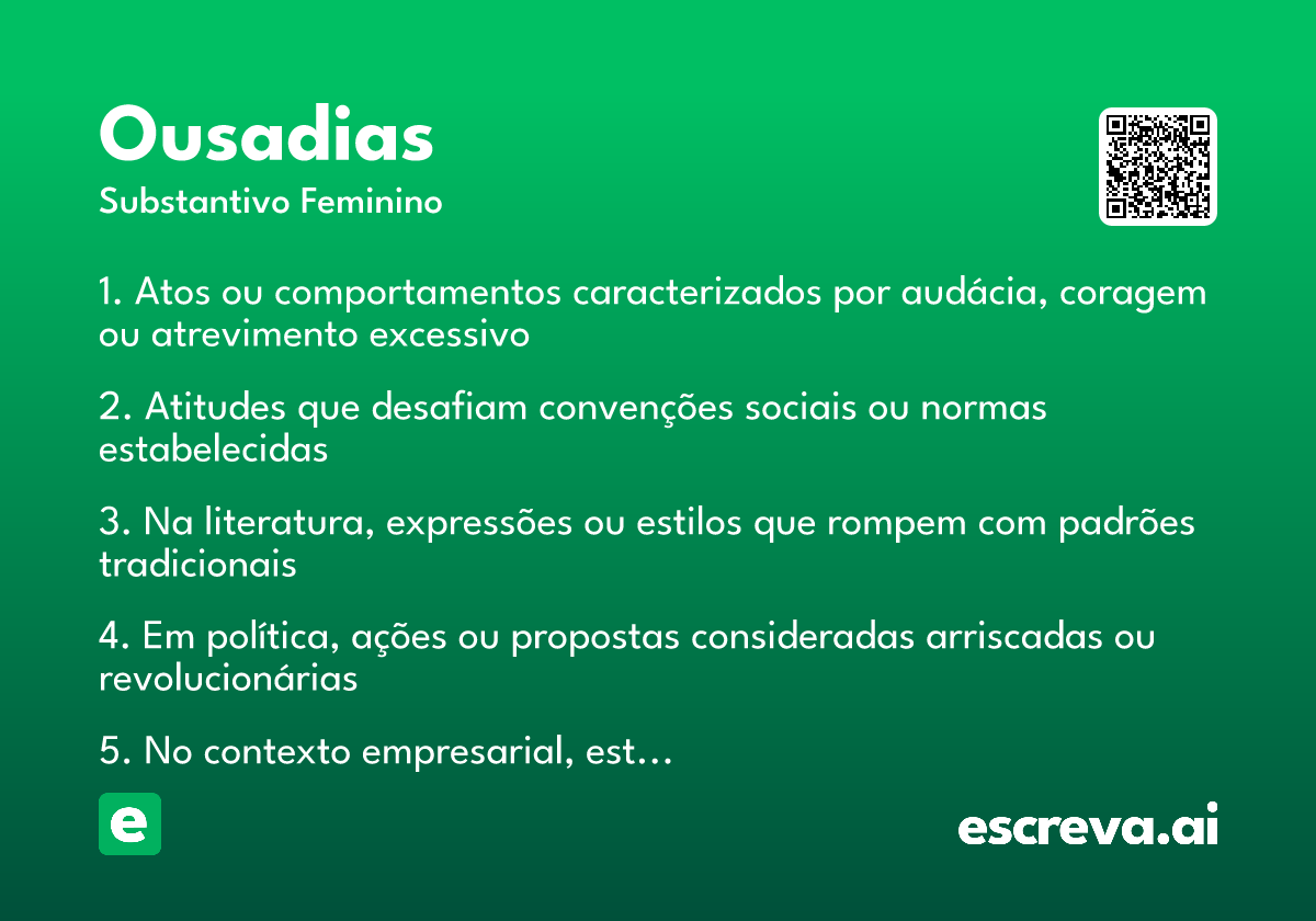 ousadias