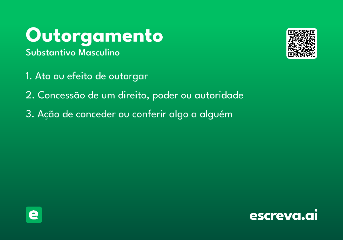 outorgamento