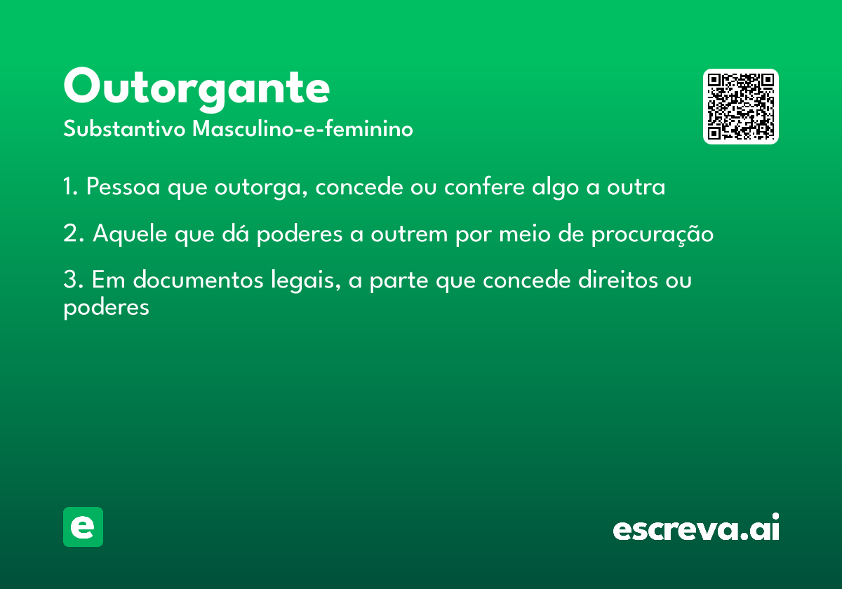 outorgante