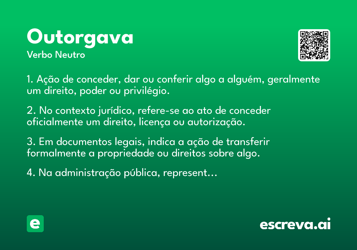 outorgava