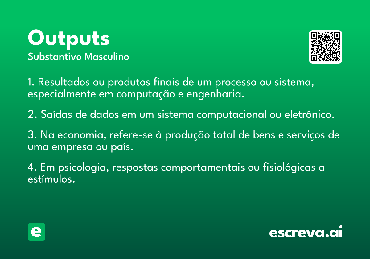 outputs