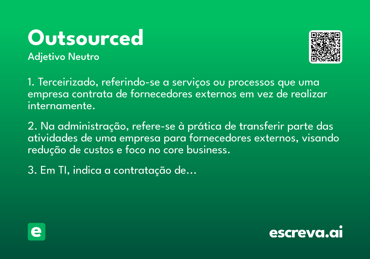 outsourced
