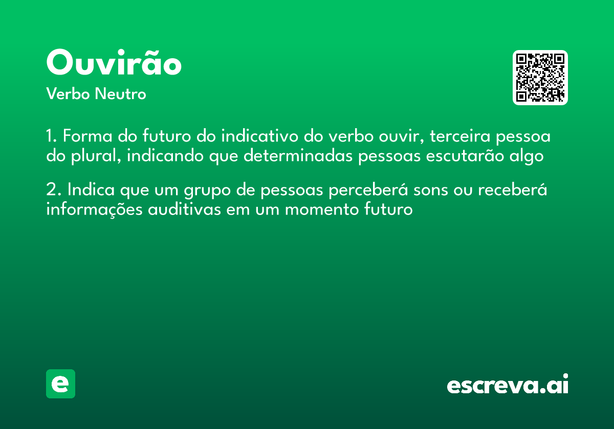 ouvirão