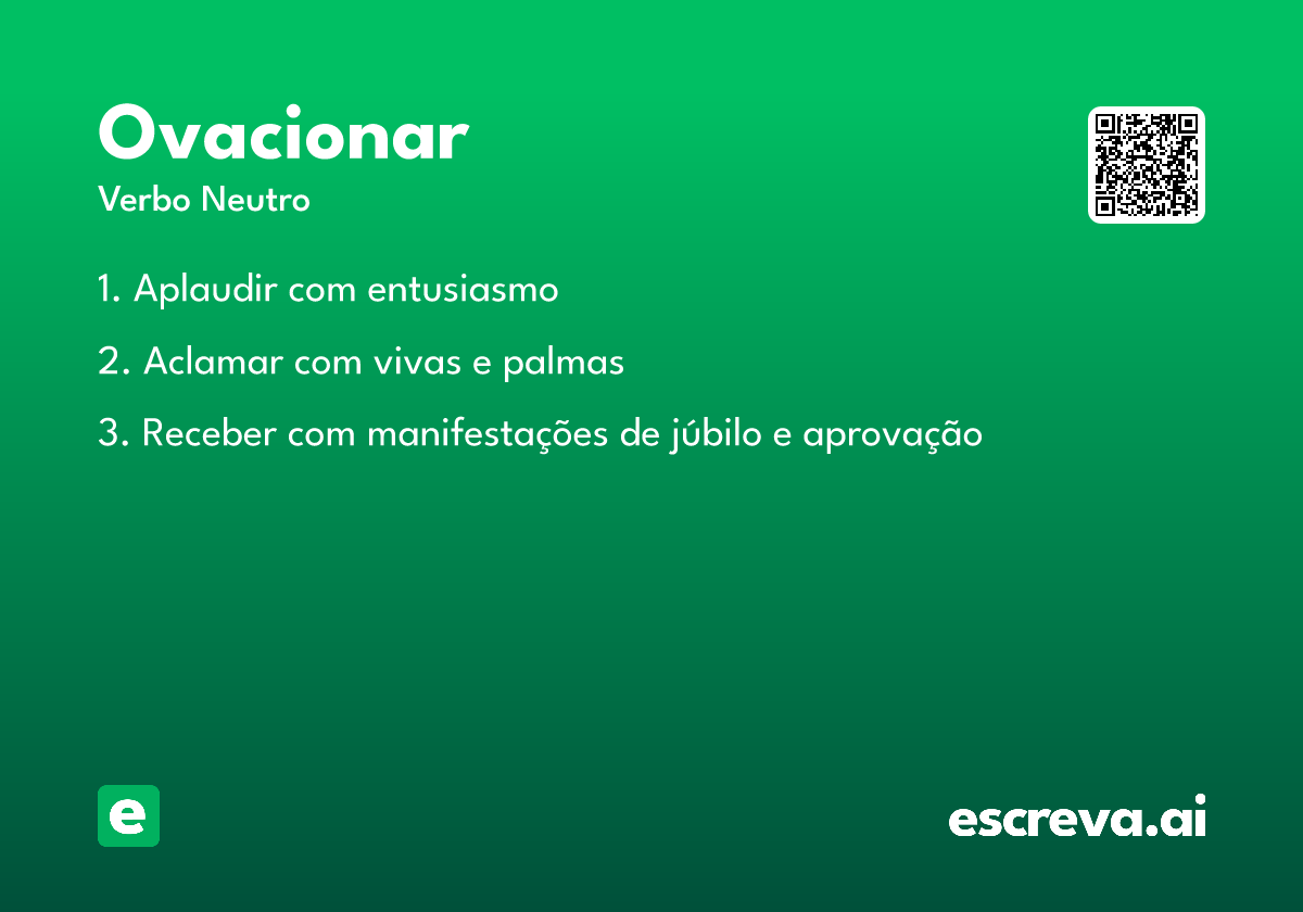 ovacionar