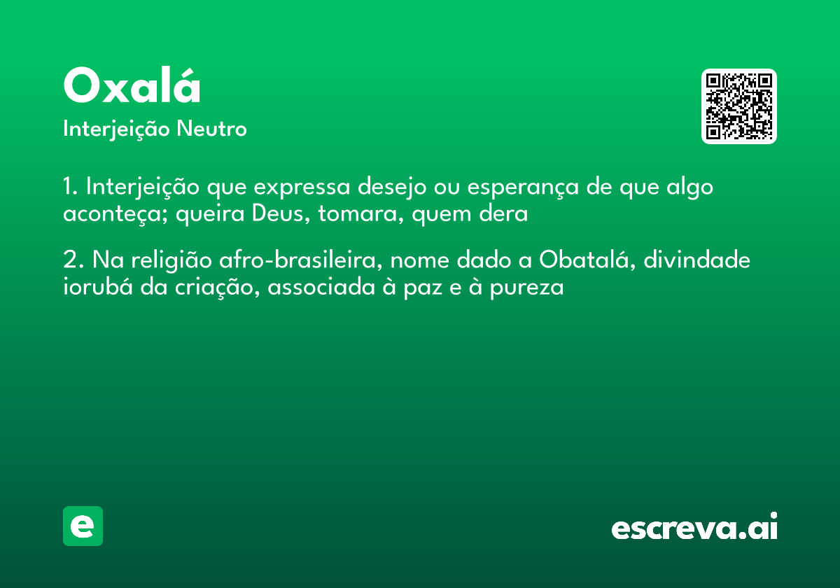 oxalá