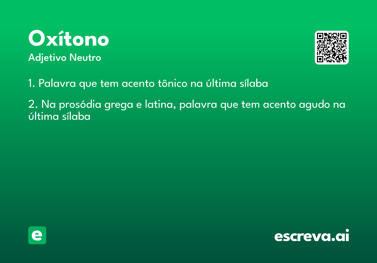 oxítono