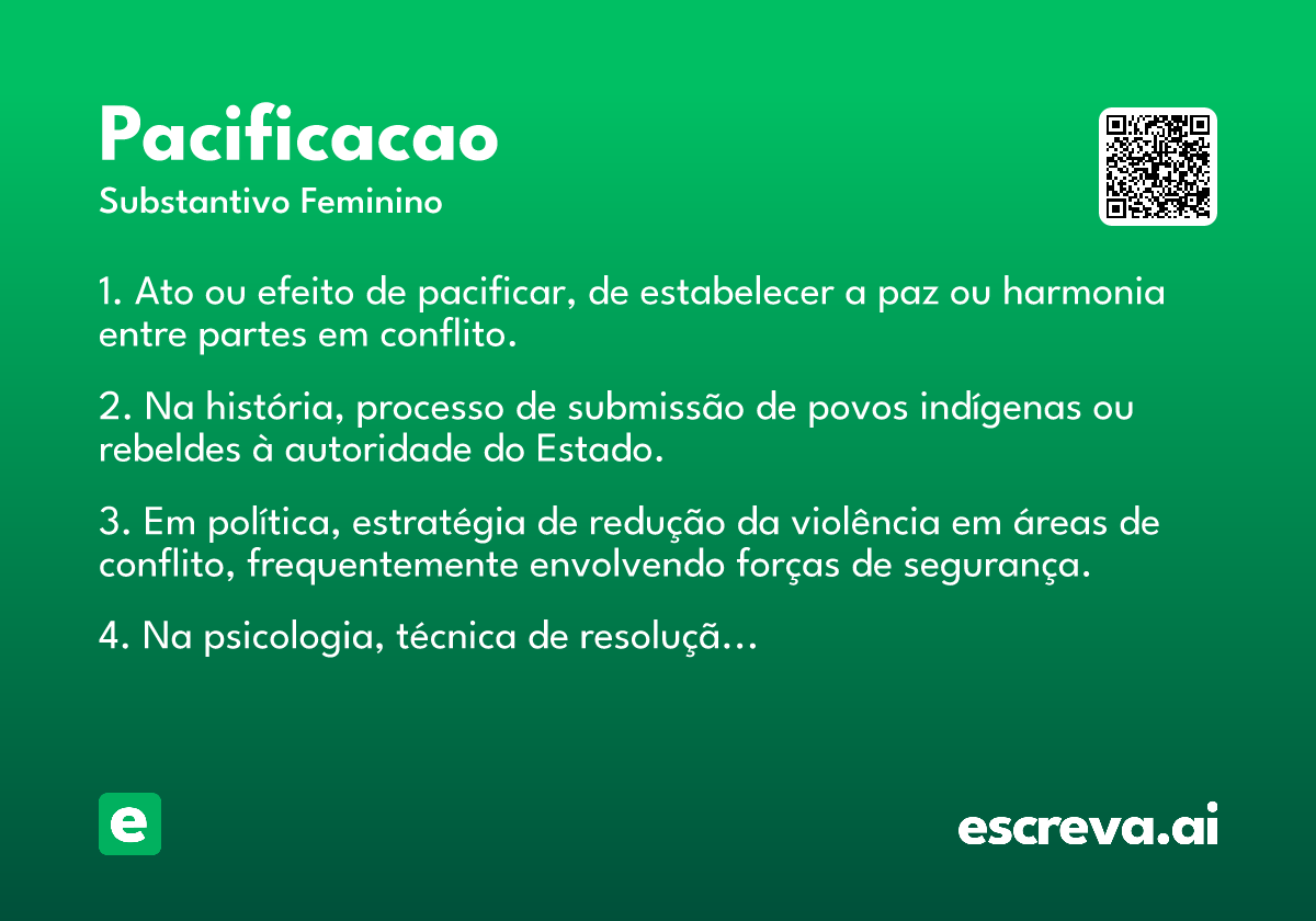 pacificacao