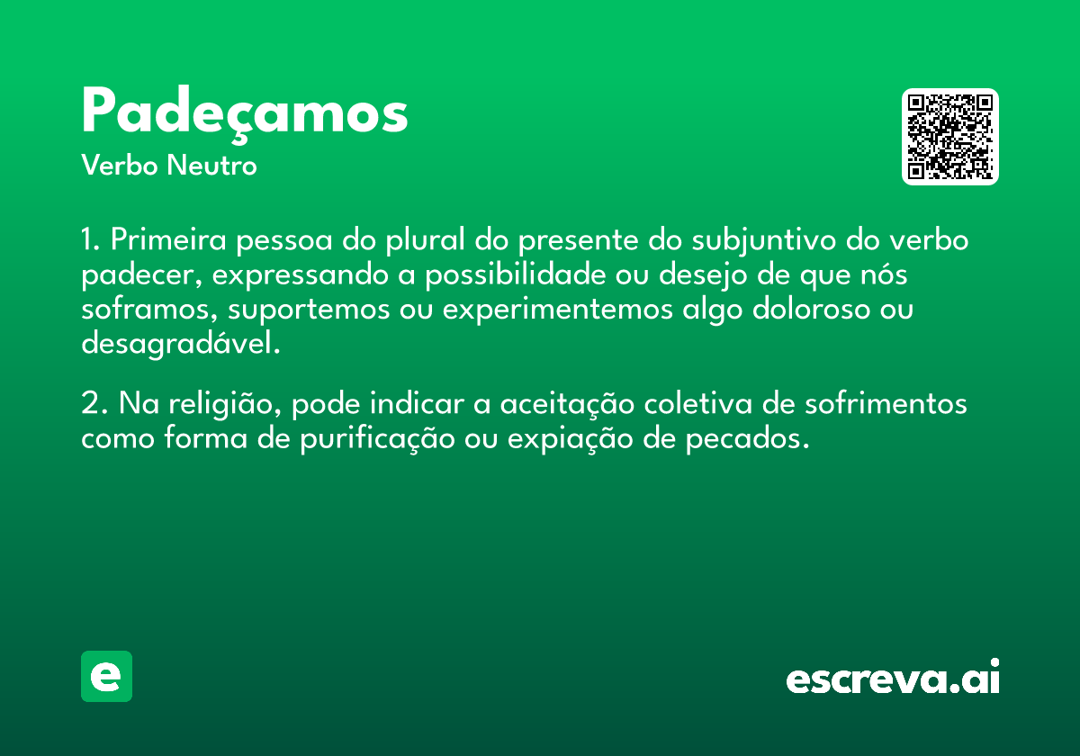 padeçamos