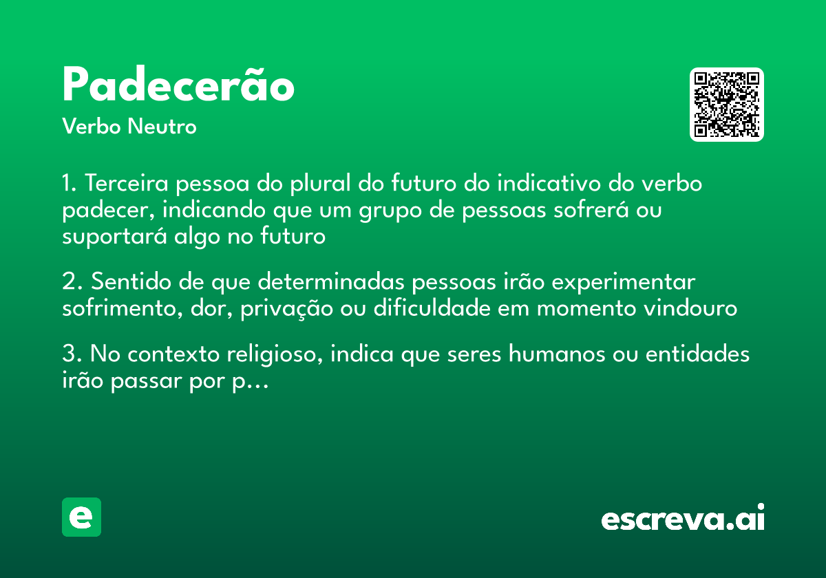 padecerão