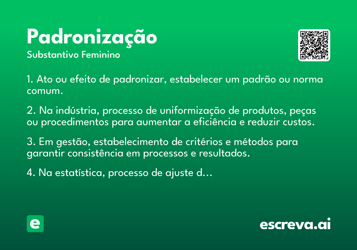 padronização