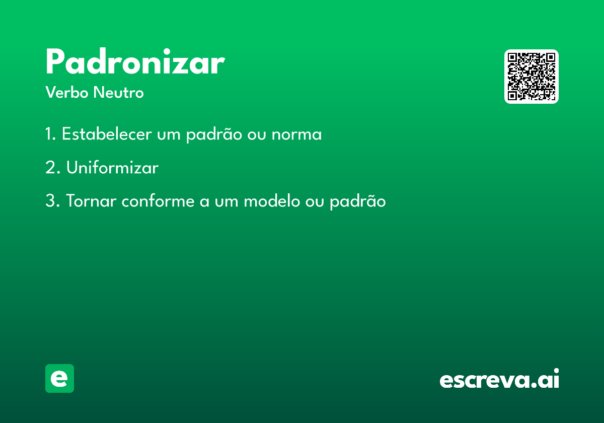 padronizar