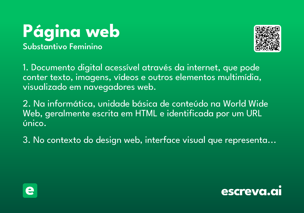 página web