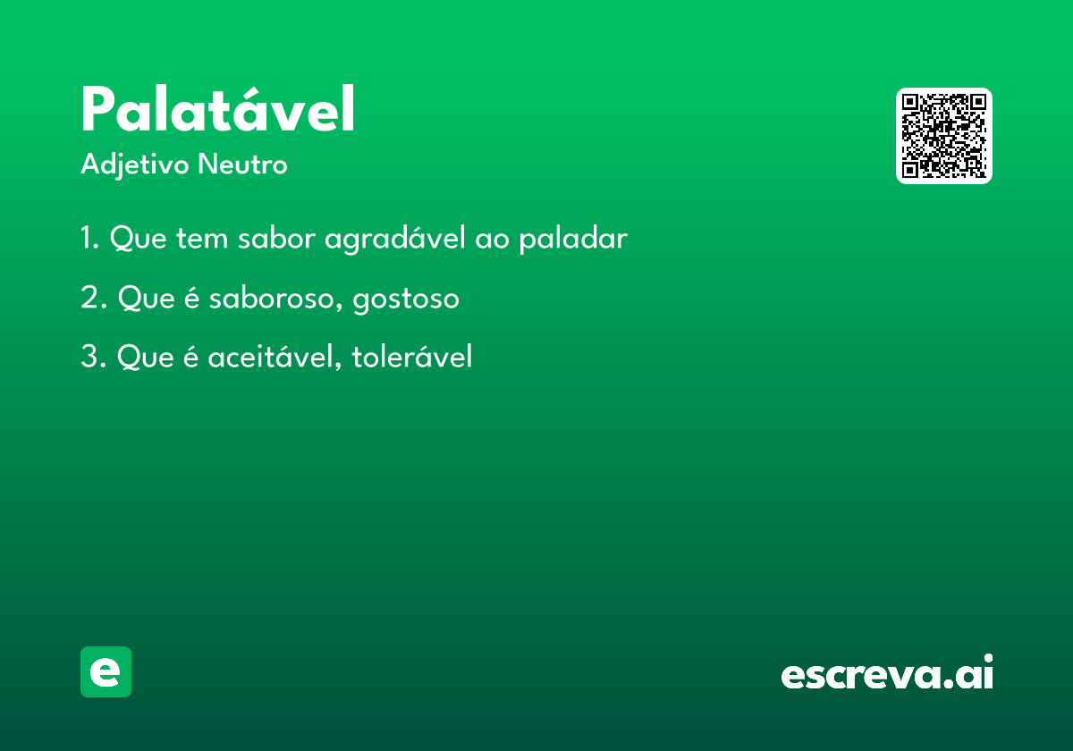 palatável
